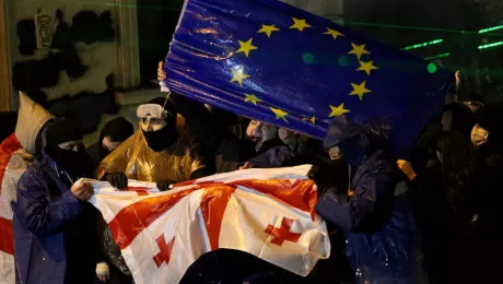 иностранцы среди протестующих