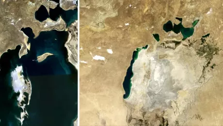 Обмеление Аральского моря
