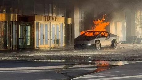 подрыв Tesla в Лас-Вегасе