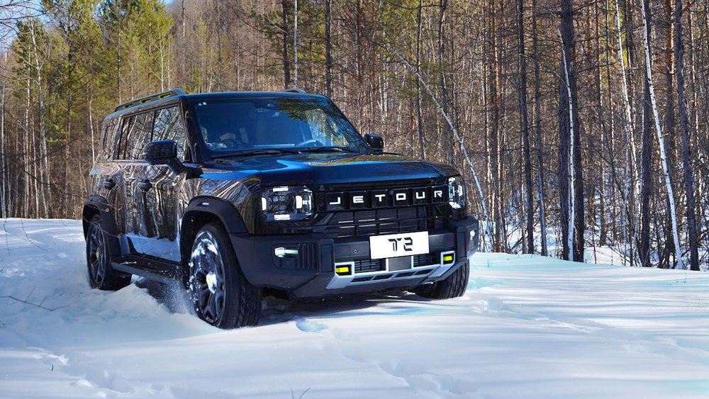 Jetour T2 Discovery сбоку спереди