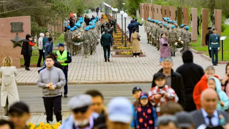 День единства народа Казахстана и День Победы в Акгюре