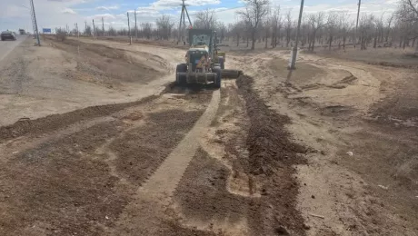 выезд из кладбища Алга