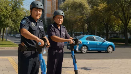 Полиция на самокатах