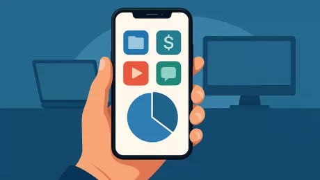 Смартфон в руке